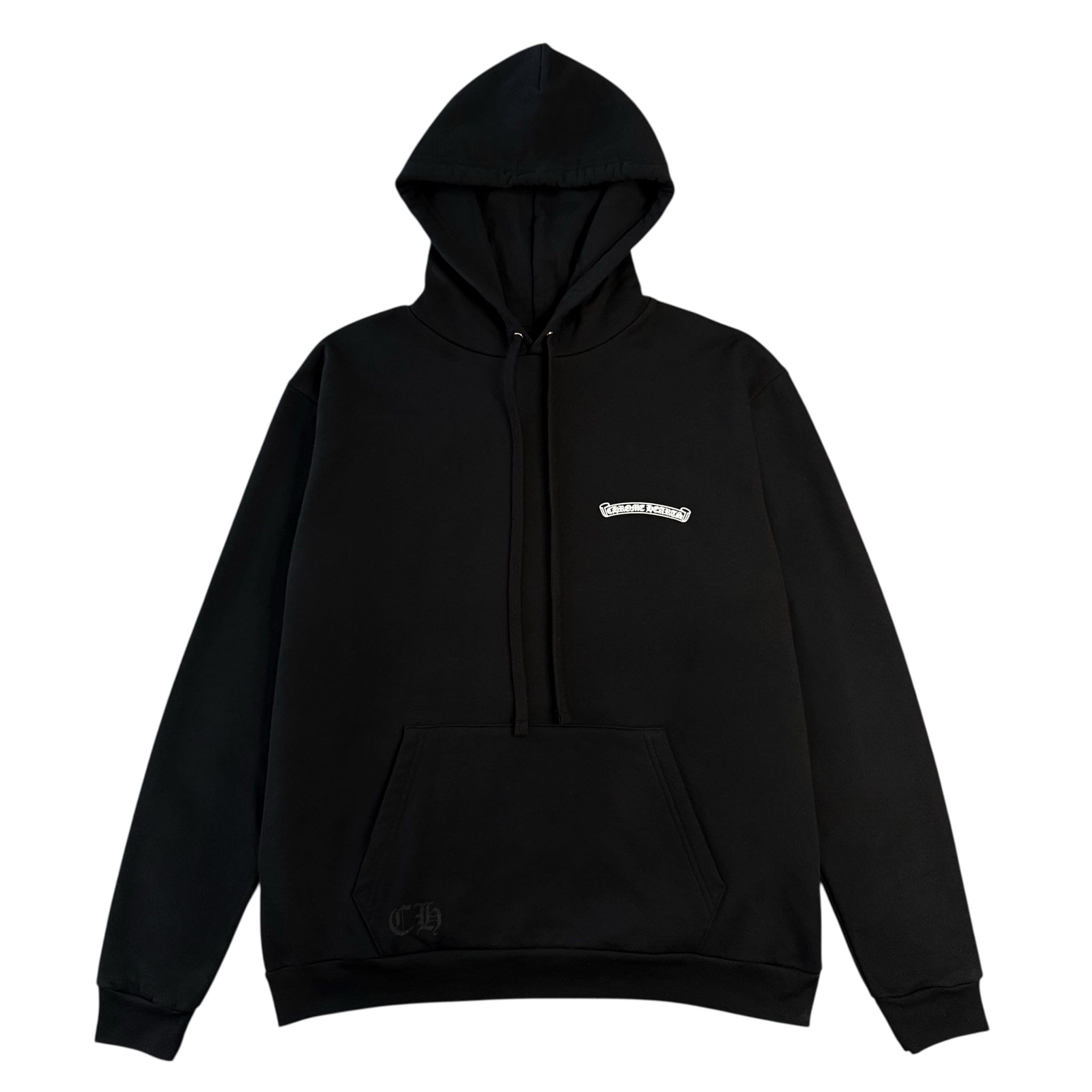 Chrome Hearts St. Barth Exclusive Cross Logo Hooded Sweatshirt Black Baby Blue White