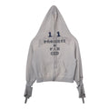 Project G/R Zygon Zip Up Hooded Sweatshirt Grey