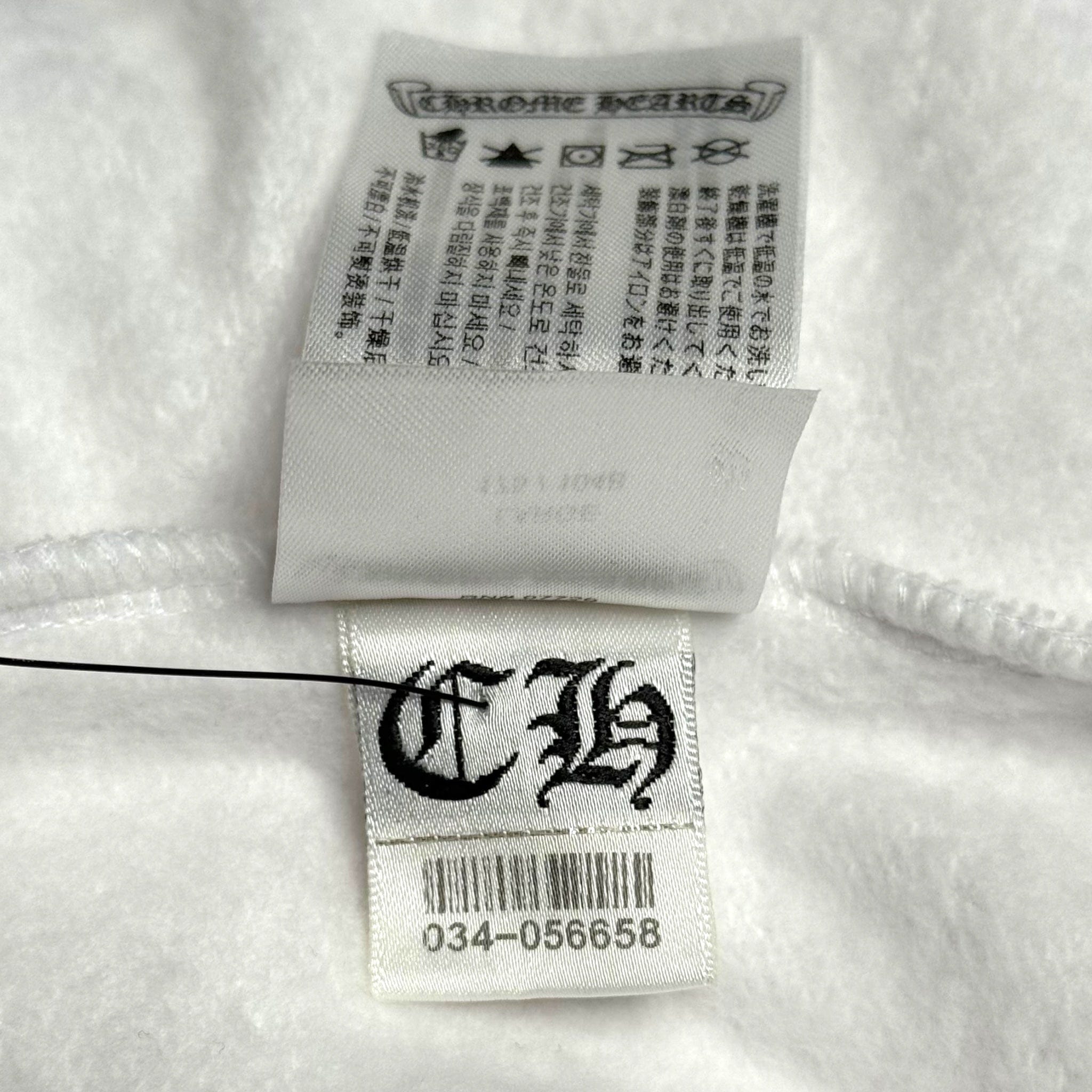 Chrome Hearts Horseshoe Floral Logo Hooded Sweatshirt White Pink
