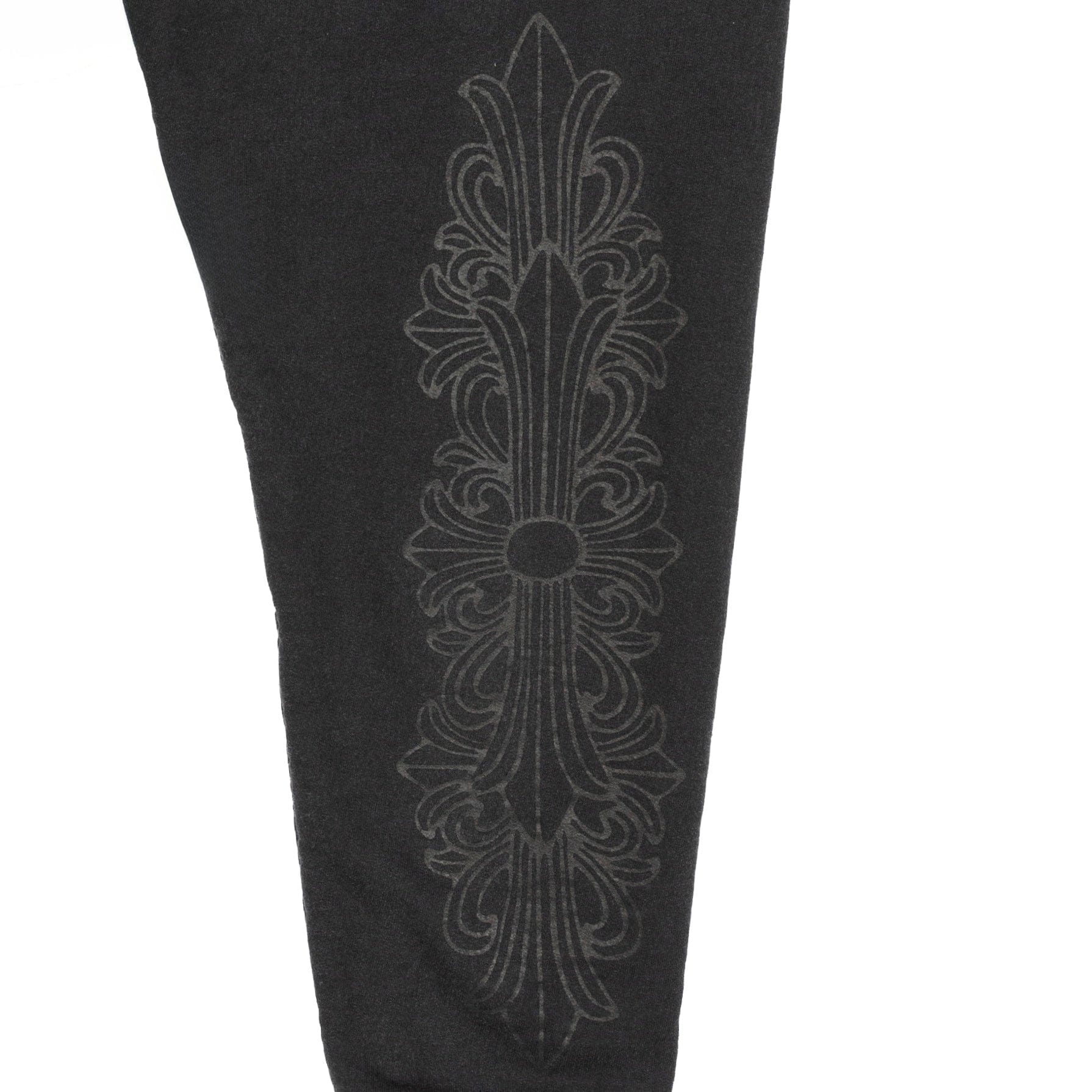 Chrome Hearts Horseshoe Floral Dagger Logo Hooded Sweatshirt Black Black (Thermal Lined) Pre-Owned
