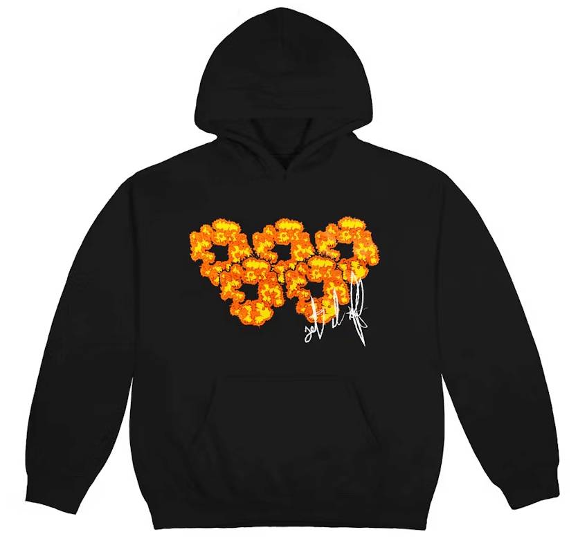 Denim Tears x Offset Set It Off Wreath Logo Hooded Sweatshirt Black Multi