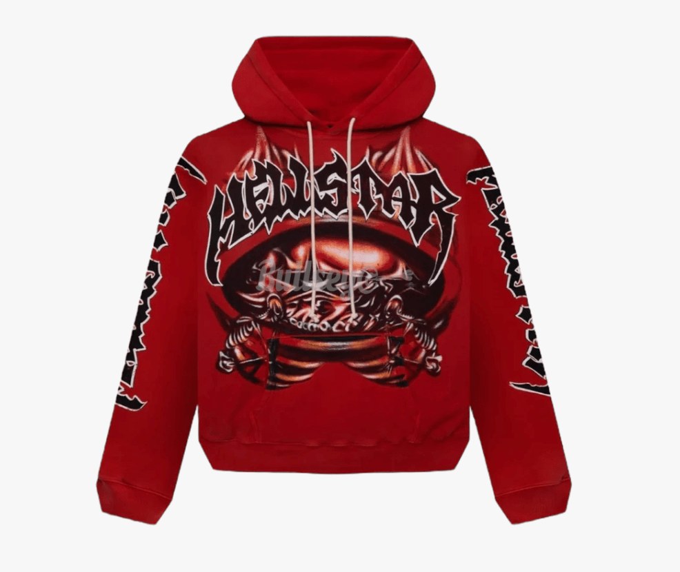 Hellstar Studios Halloween Sport Hooded Sweatshirt Red