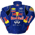 F1 RedBull Embroidered Vintage Racing Jacket Blue