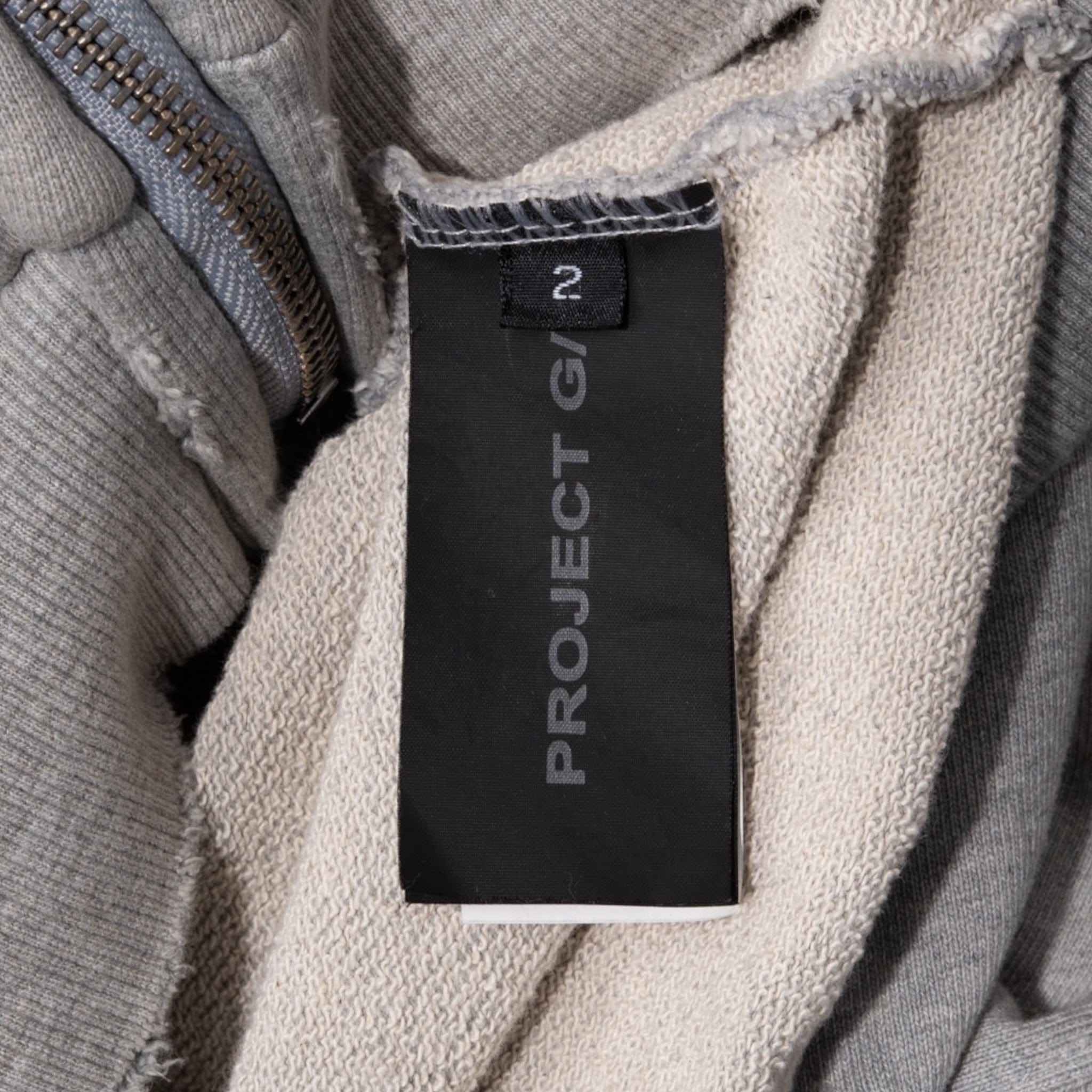 Project G/R Zygon Zip Up Hooded Sweatshirt Grey