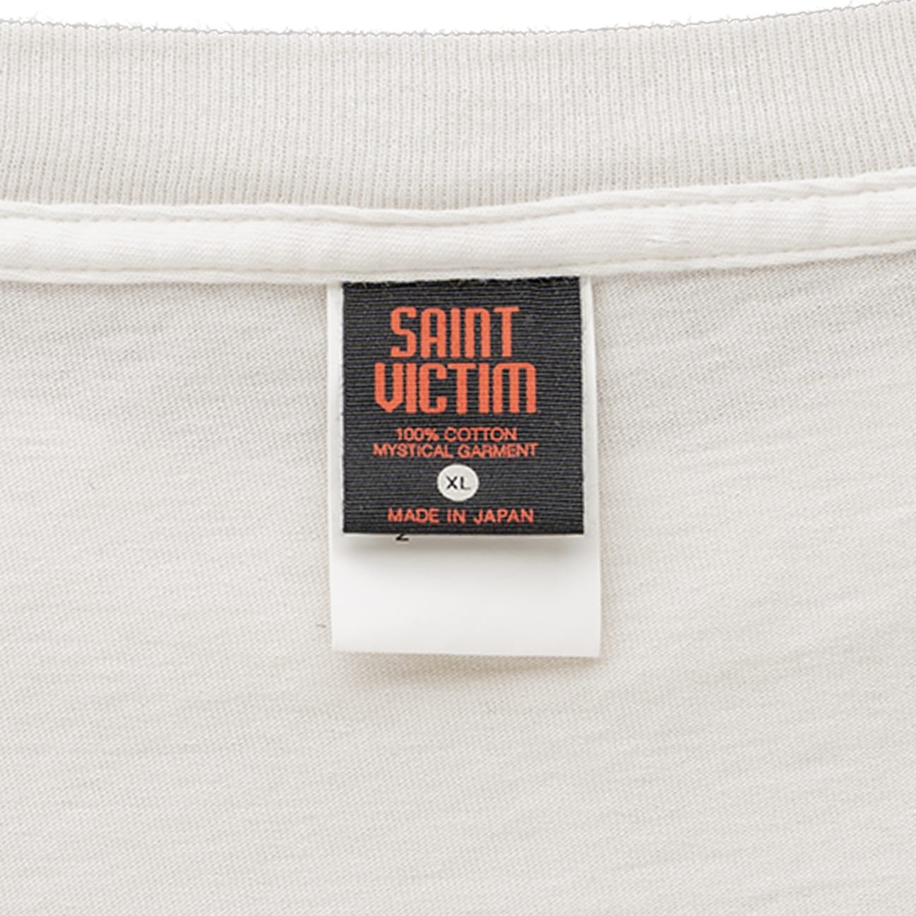 Saint Michael Brain Logo Long Sleeve Tee Shirt White Multi