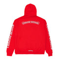 Chrome Hearts Scroll Logo Hooded Sweatshirt Red White