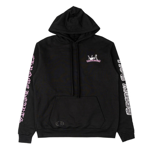 Chrome Hearts x Deadly Doll Online Exclusive Plus Logo Hooded Sweatshirt Black Pink Multi