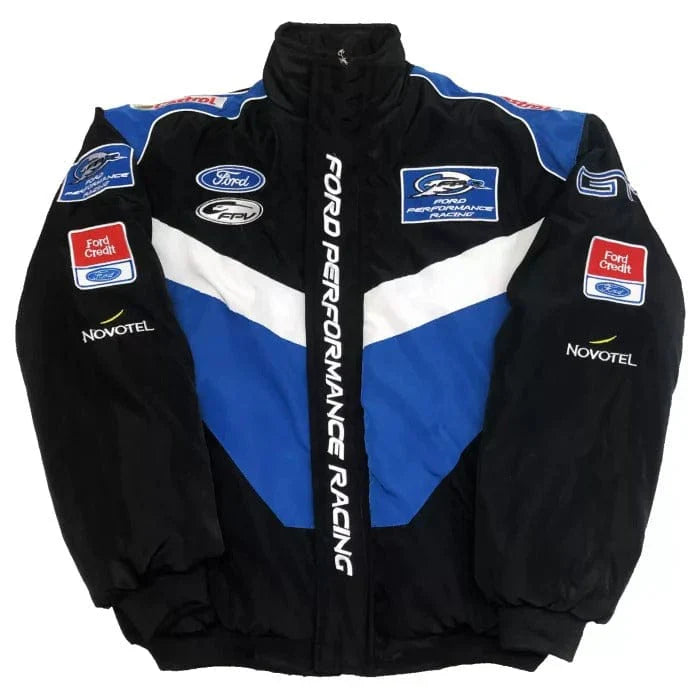 Ford GT Embroidered Vintage Racing Jacket Black