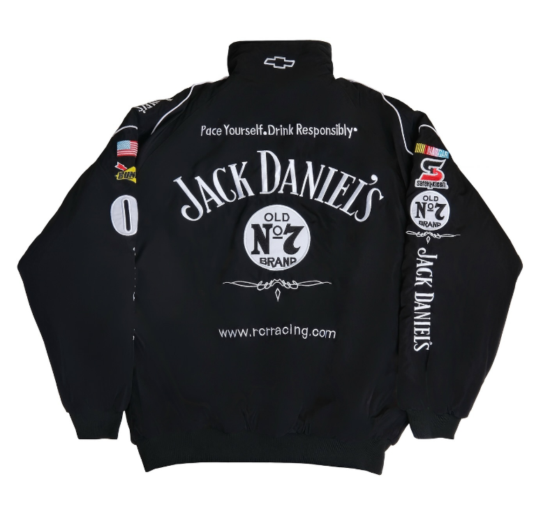 JackDaniels Embroidered Vintage Racing Jacket