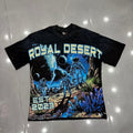 ROYAL DESERT Astronaut Vintage Black T‑Shirt