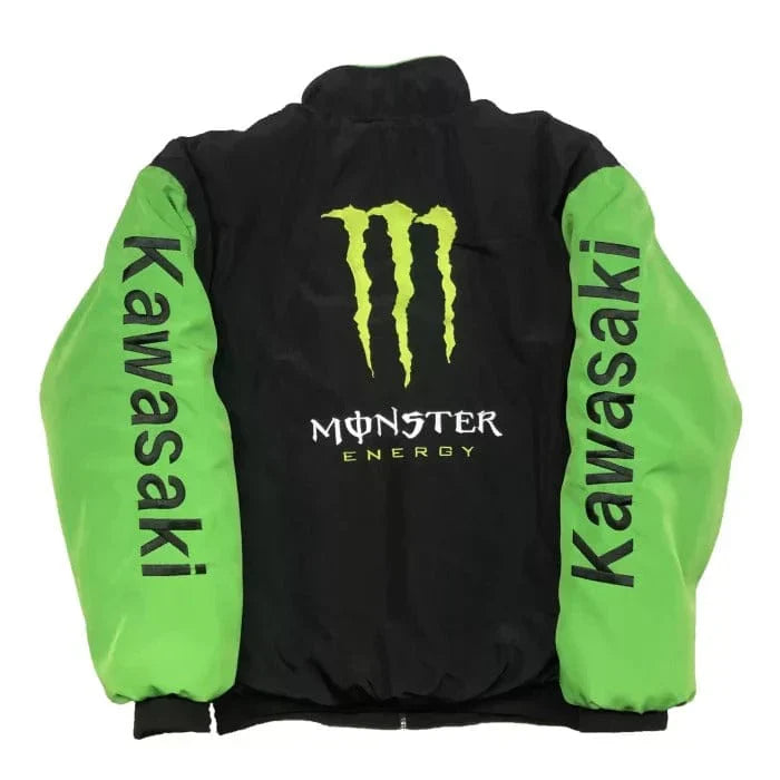 Monster Kawasaki Embroidered Vintage Racing Jacket
