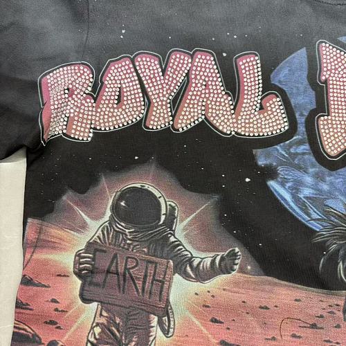 ROYAL DESERT Vintage Graphic Black T‑Shirt
