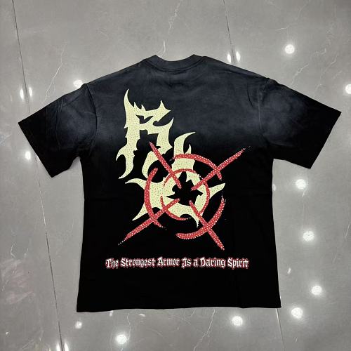 ROYAL DESERT Vintage Graphic Black T‑Shirt